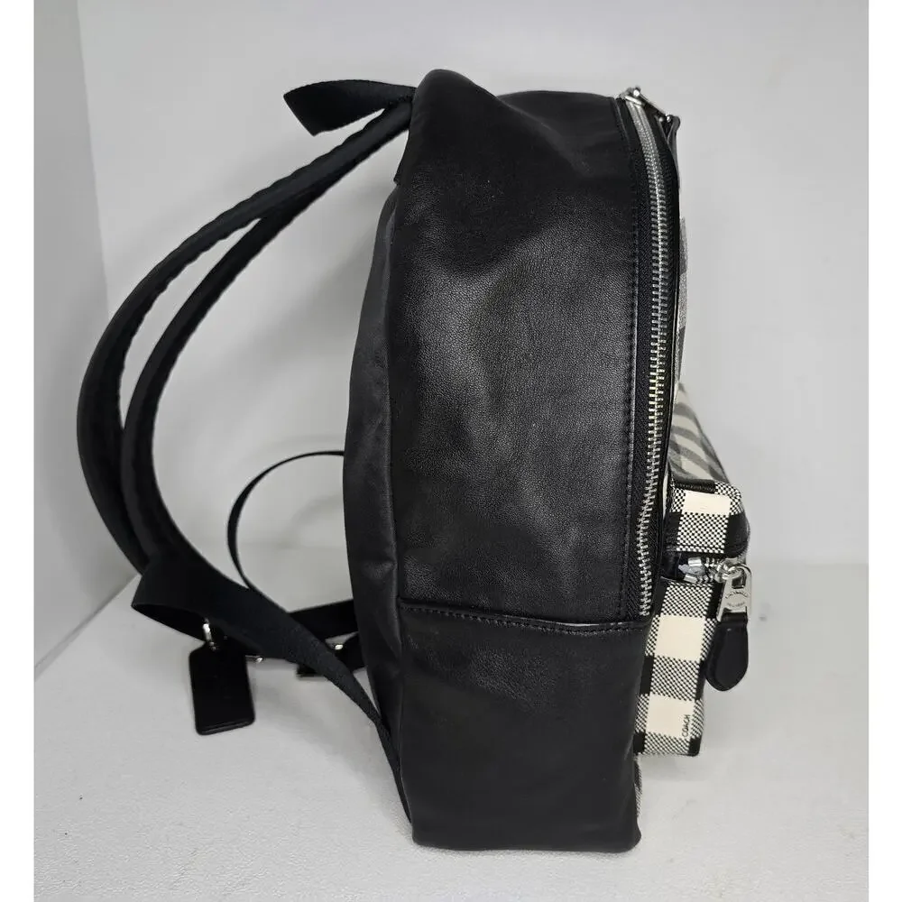 Coach Medium Charlie Backpack With Gingham Print - F38949-NWOT